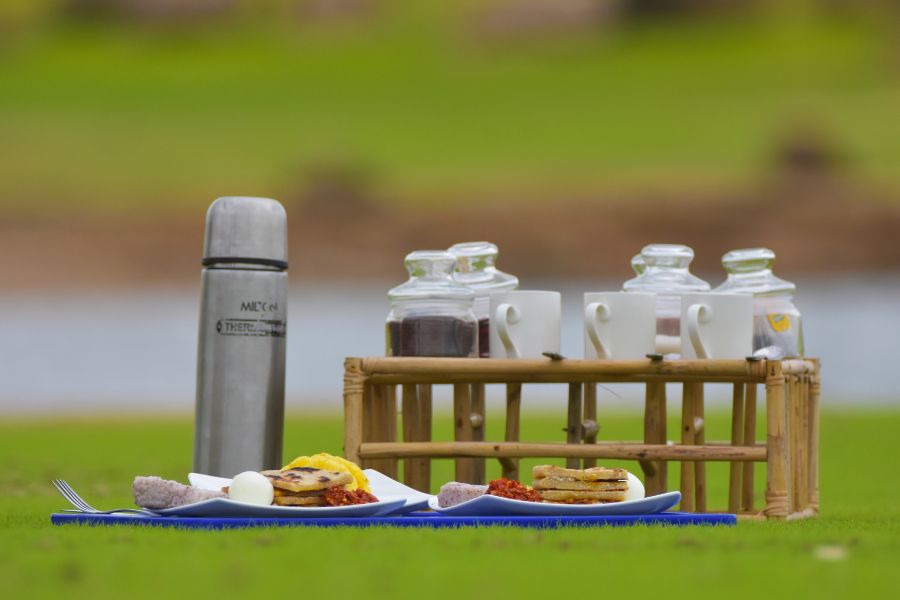 food and beverages at explorer by mahoora camps gal oya national park in sri lanka
