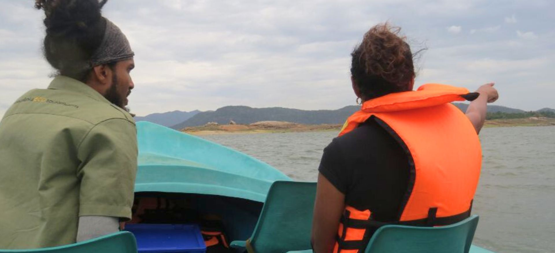a boat ride at explorer by mahoora camps gal oya national par in sri lanka 
